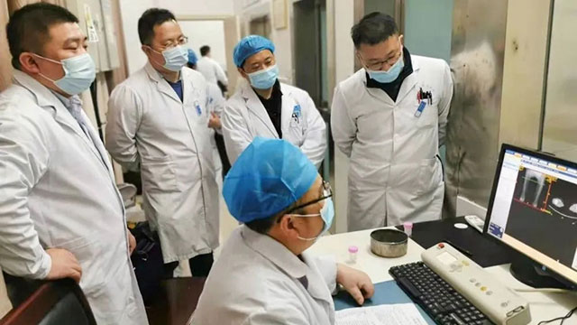 我院首次开展CT引导穿刺活检术