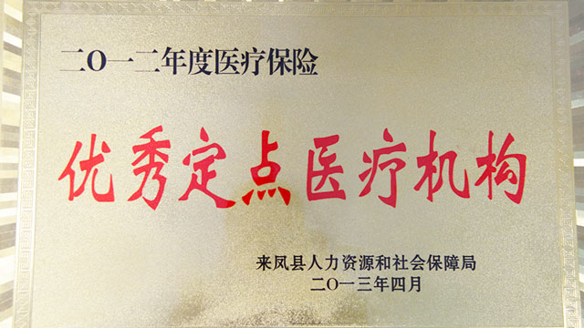 2012年度医疗保险优秀定点医疗机构