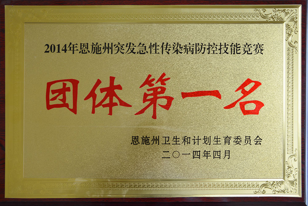 2014年恩施州突发急性传染病防控技能竞赛奖牌.jpg