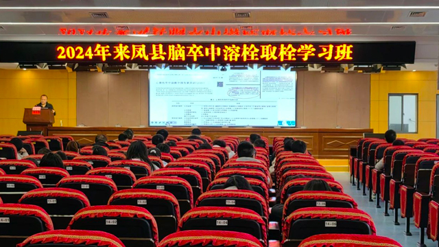 2024年来凤县脑卒中溶栓取栓学习班在县人民医院召开